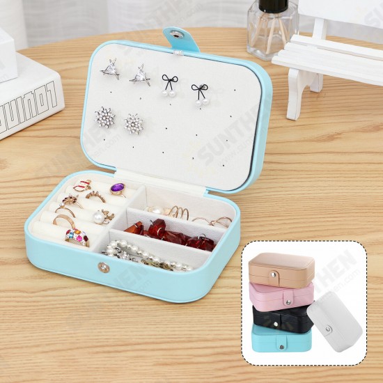 Travel Portable Leather Jewelry Watch Storage Watch Box Case Organizer