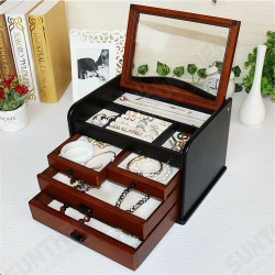 Wooden Jewellery Storage Box Multifunctional Solid Wood Jewelry Watch Box Wooden Jewellery Storage Box Multifunctional Solid Wood Jewelry Watch Box