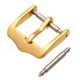 Gold Color Watch Leather Band Buckle With Pin