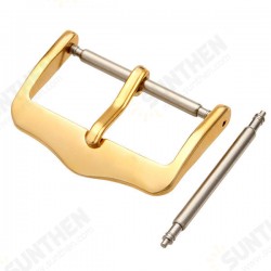 Gold Color Watch Leather Band Buckle With Pin Gold Color Watch Leather Band Buckle With Pin
