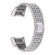 15mm Metal Watch Band High Quality 5 Rows Stainless Steel Strap Replacement for Fitbit Charge 2