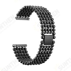 22mm Five Beads Alloy Wristbands Fashion Watch Band Replacement For Fitbit Versa 22mm Five Beads Alloy Wristbands Fashion Watch Band Replacement For Fitbit Versa