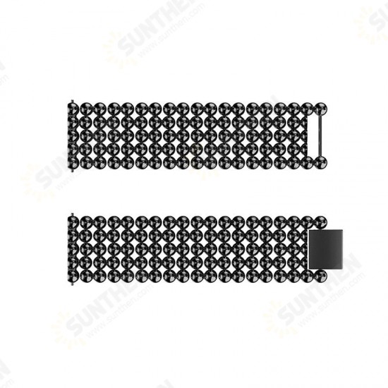 22mm Five Beads Alloy Wristbands Fashion Watch Band Replacement For Fitbit Versa