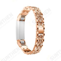 Metal Crystal Watch Band Luxury Stainless Steel Strap Replacement for Fitbit Alta HR and Fitbit Alta Metal Crystal Watch Band Luxury Stainless Steel Strap Replacement for Fitbit Alta HR and Fitbit Alta