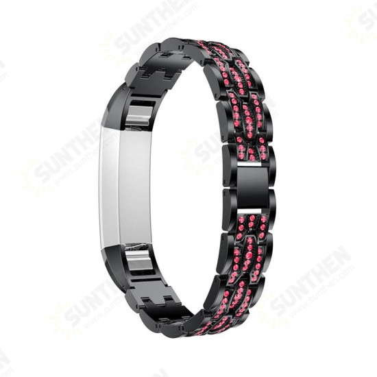 Metal Crystal Watch Band Luxury Stainless Steel Strap Replacement for Fitbit Alta HR and Fitbit Alta Metal Crystal Watch Band Luxury Stainless Steel Strap Replacement for Fitbit Alta HR and Fitbit Alta