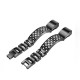 Rhinestone Watch Band Adjustable Stainless Steel Strap Replacement for Fitbit Alta and Alta HR