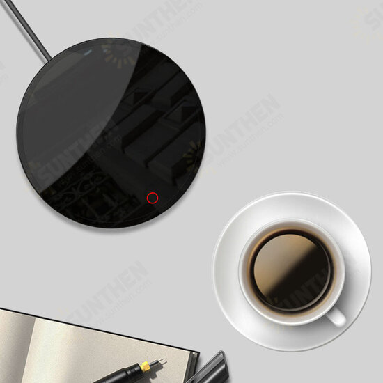 55℃ Constant Temperature Cup Heating Mat 18W Two Gear Touch Control Electric Tea Warmer 8H Automatic Power Off Protection for Home Office Travel 55℃ Constant Temperature Cup Heating Mat 18W Two Gear Touch Control Electric Tea Warmer 8H Automatic Power Off Protection for Home Office Travel