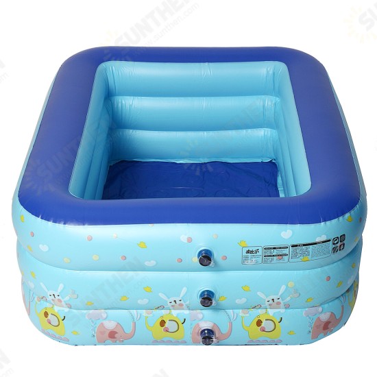 1-4 Persons Inflatable Swimming Pool Outdoor Summer Inflatable Pool Air Pump for Children Adult