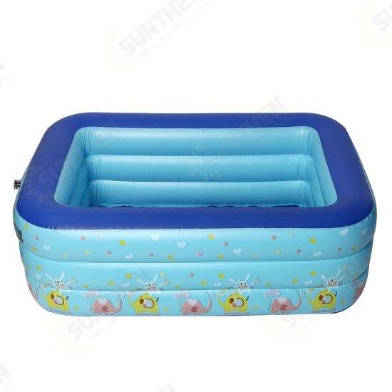 1-4 Persons Inflatable Swimming Pool Outdoor Summer Inflatable Pool Air Pump for Children Adult