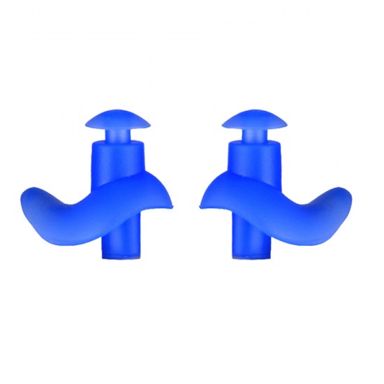1 Pair Swimming Earplugs Waterproof Reusable Silicone Ear Plugs Showering Bathing Surfing Snorkeling for Adults