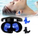 1 Pair Swimming Earplugs Waterproof Reusable Silicone Ear Plugs Showering Bathing Surfing Snorkeling for Adults