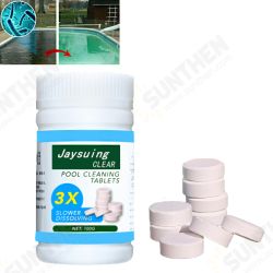 100 Pcs Swimming Pool Chlorine Tablets High Content Chlorine Effervescent Sanitizing Tablet Cleaning for Swimming Pool 100 Pcs Swimming Pool Chlorine Tablets High Content Chlorine Effervescent Sanitizing Tablet Cleaning for Swimming Pool