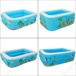 120-150CM Family Inflatable Swimming Pool 3-Ring Thicken Summer Backyard Inflate Bathtub for Kids Adults Babies 120-150CM Family Inflatable Swimming Pool 3-Ring Thicken Summer Backyard Inflate Bathtub for Kids Adults Babies