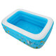 120-150CM Family Inflatable Swimming Pool 3-Ring Thicken Summer Backyard Inflate Bathtub for Kids Adults Babies