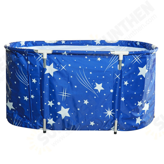 120/140cm Foldable Bathtub Adult Large Bath Sauna Barrel Household Tub Outdoor Hotel Home