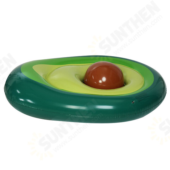 125x160x36cm PVC Giant Inflatable Avocado Pool Float Swimming Ring Swimming Pool Floats Rings Swim Circle