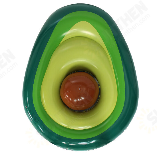 125x160x36cm PVC Giant Inflatable Avocado Pool Float Swimming Ring Swimming Pool Floats Rings Swim Circle