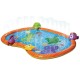 140x97x7cm Big 3D Sea Fish Starfish Turtle Doll Kids Inflatable Splash Pool Water Pond Shape Spray Pad Sprinkler Mat Kids Outdoor Play Fun Toy