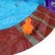 140x97x7cm Big 3D Sea Fish Starfish Turtle Doll Kids Inflatable Splash Pool Water Pond Shape Spray Pad Sprinkler Mat Kids Outdoor Play Fun Toy