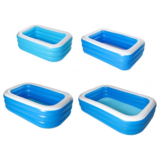 1.5 / 1.8 / 2.1 / 2.6m Children's Inflatable Swimming Pool Baby Paddling Pool Summer Swimming Pool