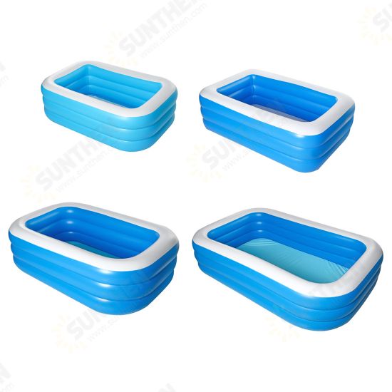 1.5 / 1.8 / 2.1 / 2.6m Children's Inflatable Swimming Pool Baby Paddling Pool Summer Swimming Pool