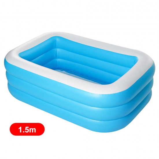 1.5 / 1.8 / 2.1 / 2.6m Children's Inflatable Swimming Pool Baby Paddling Pool Summer Swimming Pool