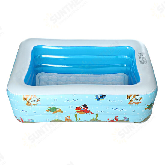 150x110x50cm Inflatable Swimming Pool Summer Outdoor Garden Family Kids Paddling Pools