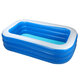 1.8/2.1/2.6M Three Layer Inflatable Family Swimming Pool Summer Large Thickened Lounge Pool for Toddlers Kids Adults Oversized Kiddie Pool Outdoor Blow Up Pool