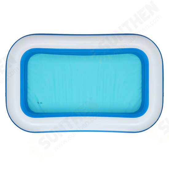 1.8/2.1/2.6M Three Layer Inflatable Family Swimming Pool Summer Large Thickened Lounge Pool for Toddlers Kids Adults Oversized Kiddie Pool Outdoor Blow Up Pool