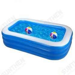 1.8/2.1/2.6M Three Layer Inflatable Family Swimming Pool Summer Large Thickened Lounge Pool for Toddlers Kids Adults Oversized Kiddie Pool Outdoor Blow Up Pool 1.8/2.1/2.6M Three Layer Inflatable Family Swimming Pool Summer Large Thickened Lounge Pool for Toddlers Kids Adults Oversized Kiddie Pool Outdoor Blow Up Pool