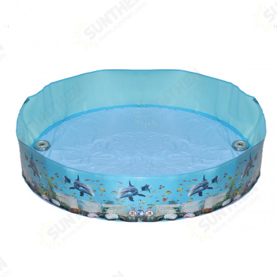 183/244cm Round Swimming Pool Home Use Garden Paddling Pool Non-inflatable Children Bathing Tub Kids Family Water Toy