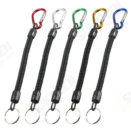 1PC Max 90CM Fishing Lanyard Boating Kayak Camping Secure Pliers Lip Grips Tackle Tools Camping Carabiner Fish Tools Fishing Diving Accessory