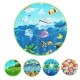 1cm Thick Dia 80/100/120cm Baby Crawling Play Mat Educational Alphabet Game Rug For Children Puzzle Activity Gym Carpet Eva Foam Kid Toy Floor Mat