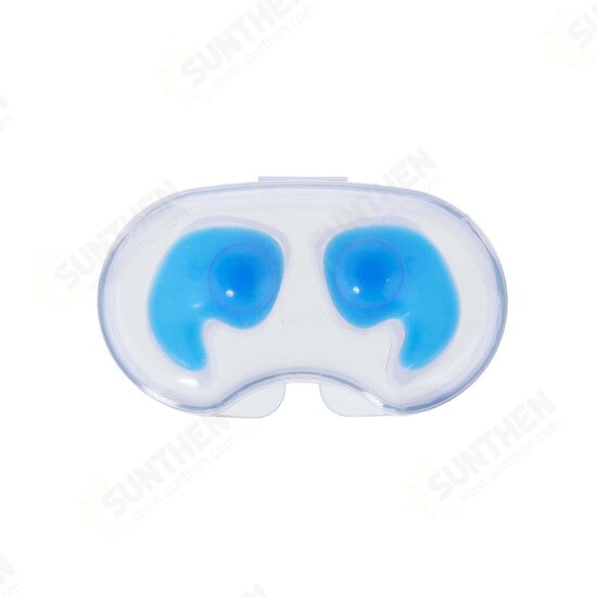 2 Pairs Kids Upgraded Silicone Swimming EarPlugs Waterproof Reusable Silicone Ear Plugs for Swimming Showering Surfing Snorkeling and Other Water Sports