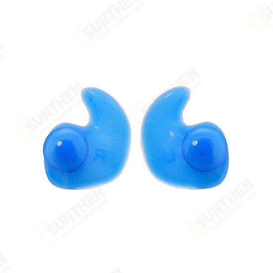 2 Pairs Kids Upgraded Silicone Swimming EarPlugs Waterproof Reusable Silicone Ear Plugs for Swimming Showering Surfing Snorkeling and Other Water Sports