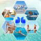 2 Pairs Kids Upgraded Silicone Swimming EarPlugs Waterproof Reusable Silicone Ear Plugs for Swimming Showering Surfing Snorkeling and Other Water Sports