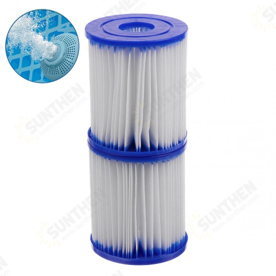 2 Pcs Swimming Pool Filter Replacement Cartridge Spa Hot Tubs Water Filter