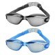 2Pair Swimming Goggles with Earplug Nose Rest Transparent Anti-UV Anti-Fog Protection Goggles for Adult Men and Women