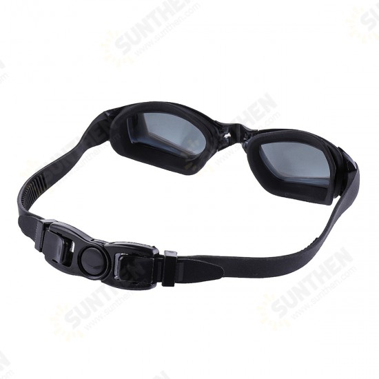 2Pair Swimming Goggles with Earplug Nose Rest Transparent Anti-UV Anti-Fog Protection Goggles for Adult Men and Women