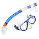 2Pcs/set Tempered Glass Snorkel Goggles Mask Breathing Tube Scuba Swimming Diving Snorkelling Accessories