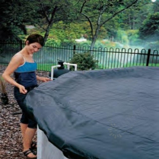 3.6m 12 Feet Protective Black Pool Cover for Above Ground Frame Swimming Pools