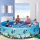 4ft-8ft Family Swimming Pool Garden Outdoor Summer Kids Paddling Pools No Inflation Pool