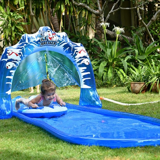 5X1.2m Giant Surf Water Slip Slide Fun Lawn Surf Water Slides Mat Pools For Kids Summer PVC Games Center Backyard Outdoor Children Adult Toys