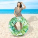 90CM PVC Inflatable Swim Ring Swimming Pool Floats Rings Swim Circle