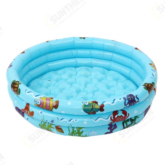 90cm Kids Baby Children Inflatable Swimming Pool 3 Layer Pool Summer Water Fun Play Toy