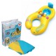 ABC Safe Inflatable Mother And Baby Swim Float Boat Raft Kid's Chair Seat Boat Play Pool Bath Swimming Float Ring