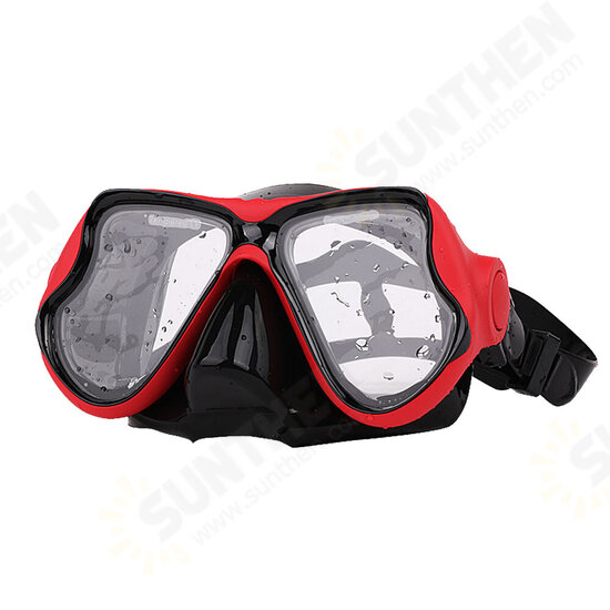 Anti-fog Scuba Snorkeling Camera Diving Mask Tempered Glass Swimming Goggles with Breathing Tube