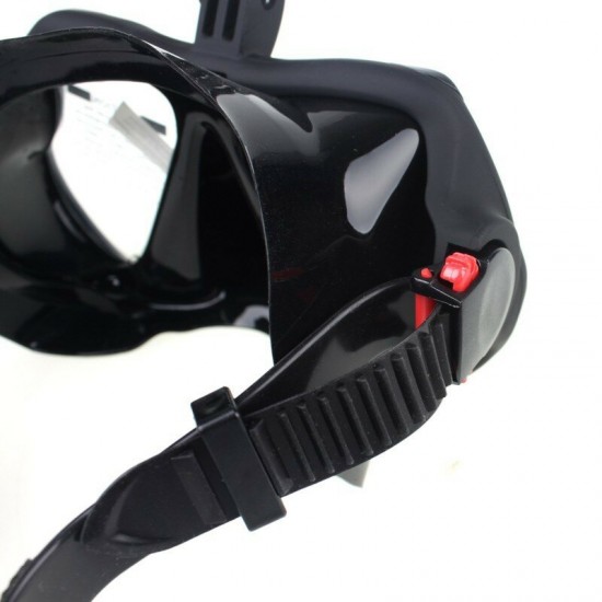 Anti-fog Scuba Snorkeling Camera Diving Mask Tempered Glass Swimming Goggles with Breathing Tube