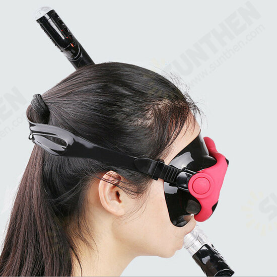 Anti-fog Scuba Snorkeling Camera Diving Mask Tempered Glass Swimming Goggles with Breathing Tube