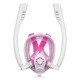 Antifog Double Tube Full Face Snorkel Scuba Diving Mask Swim Breathing Goggles With Camera Mount